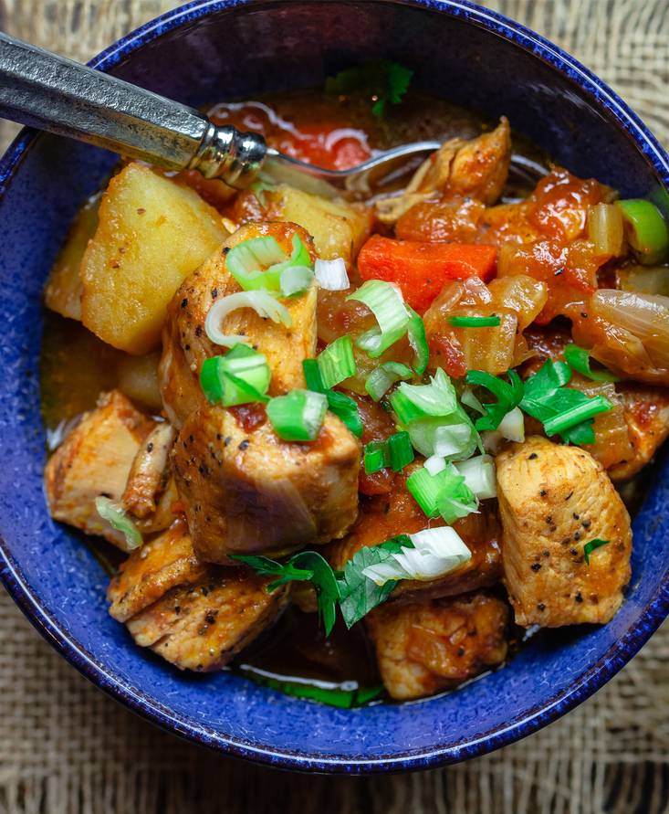 Slow-Cooker-Hühnereintopf