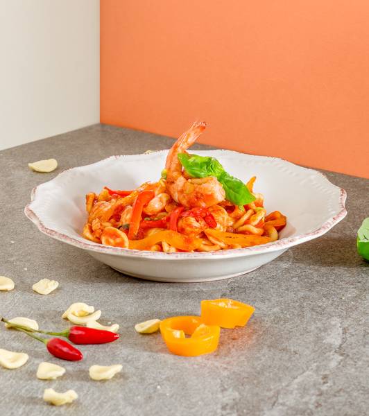 Orecchiette mit Paprika