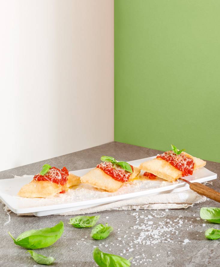 Dreierlei Mini-Pizzen